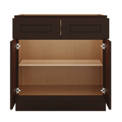 J&K Java Coffee S1 Double Door Standard Base Cabinet - 33" W