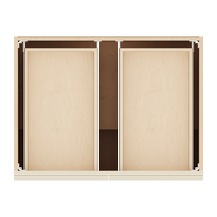 J&K Pearl Glazed H9 Double Door Standard Base Cabinet - 33" W