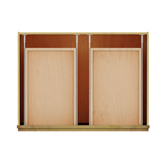 Modernform Cabinet Natural Shaker 33" W X 34 1/2" H X 24" D Double Door Base Cabinet