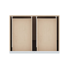 J&K White Shaker S8 Double Door Standard Base Cabinet - 33" W