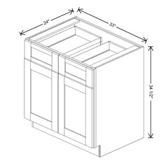 Fabuwood Allure Onyx Horizon 33" W X 34 1/2" H X 24" D Double Door Base Cabinet