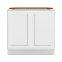 CNC Luxor 5-Piece White 36" W Full Height Double Door Base Cabinet