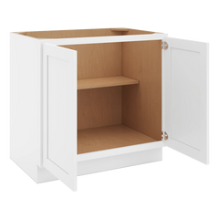 CNC Luxor 5-Piece White 36" W Full Height Double Door Base Cabinet