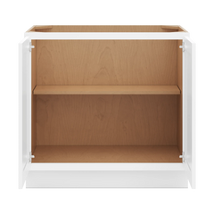 CNC Luxor 5-Piece White 36" W Full Height Double Door Base Cabinet