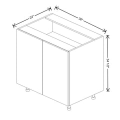 Fabuwood Ovela Catalina Ida 1 36" W X 34 1/2" H X 24" D Full Height Double Door Base Cabinet