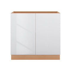 Modernform Cabinet Gloss White 36" W X 34 1/2" H X 24" D Full Height Double Door Base Cabinet