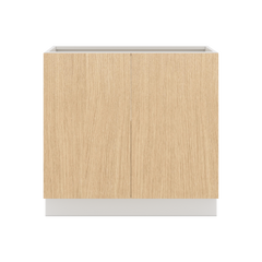 Modernform Cabinet Natural Oak 36" W X 34 1/2" H X 24" D Full Height Double Door Base Cabinet