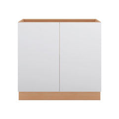 Modernform Cabinet Matte White 36" W X 34 1/2" H X 24" D Full Height Double Door Base Cabinet