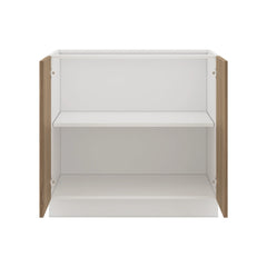 Modernform Cabinet Walnut 36" W X 34 1/2" H X 24" D Full Height Double Door Base Cabinet
