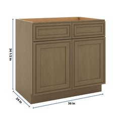 J&K Hazel H8 Double Door Standard Base Cabinet - 36" W
