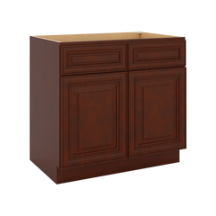 J&K Mahogany J5 Double Door Standard Base Cabinet - 36" W