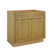 Modernform Cabinet Natural Shaker 36" W X 34 1/2" H X 24" D Double Door Base Cabinet