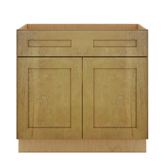 Modernform Cabinet Natural Shaker 36" W X 34 1/2" H X 24" D Double Door Base Cabinet