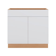 Modernform Cabinet Matte White 36" W X 34 1/2" H X 24" D Double Door Base Cabinet