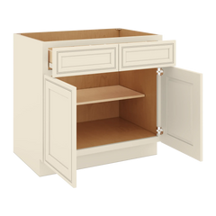 J&K Pearl Glazed H9 Double Door Standard Base Cabinet - 36" W