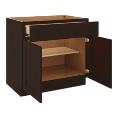 J&K Java Coffee S1 Double Door Standard Base Cabinet - 36" W