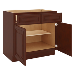 J&K Mahogany J5 Double Door Standard Base Cabinet - 36" W
