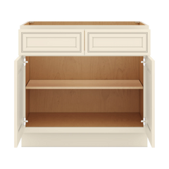 J&K Pearl Glazed H9 Double Door Standard Base Cabinet - 36" W