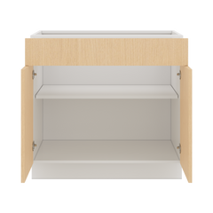 Modernform Cabinet Natural Oak 36" W X 34 1/2" H X 24" D Double Door Base Cabinet