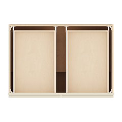 J&K Pearl Glazed H9 Double Door Standard Base Cabinet - 36" W