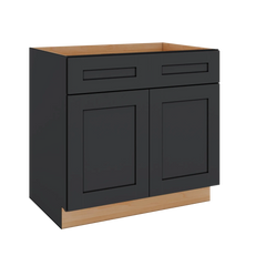 Modernform Cabinet Onyx Black Shaker 36" W X 34 1/2" H X 24" D Double Door Base Cabinet