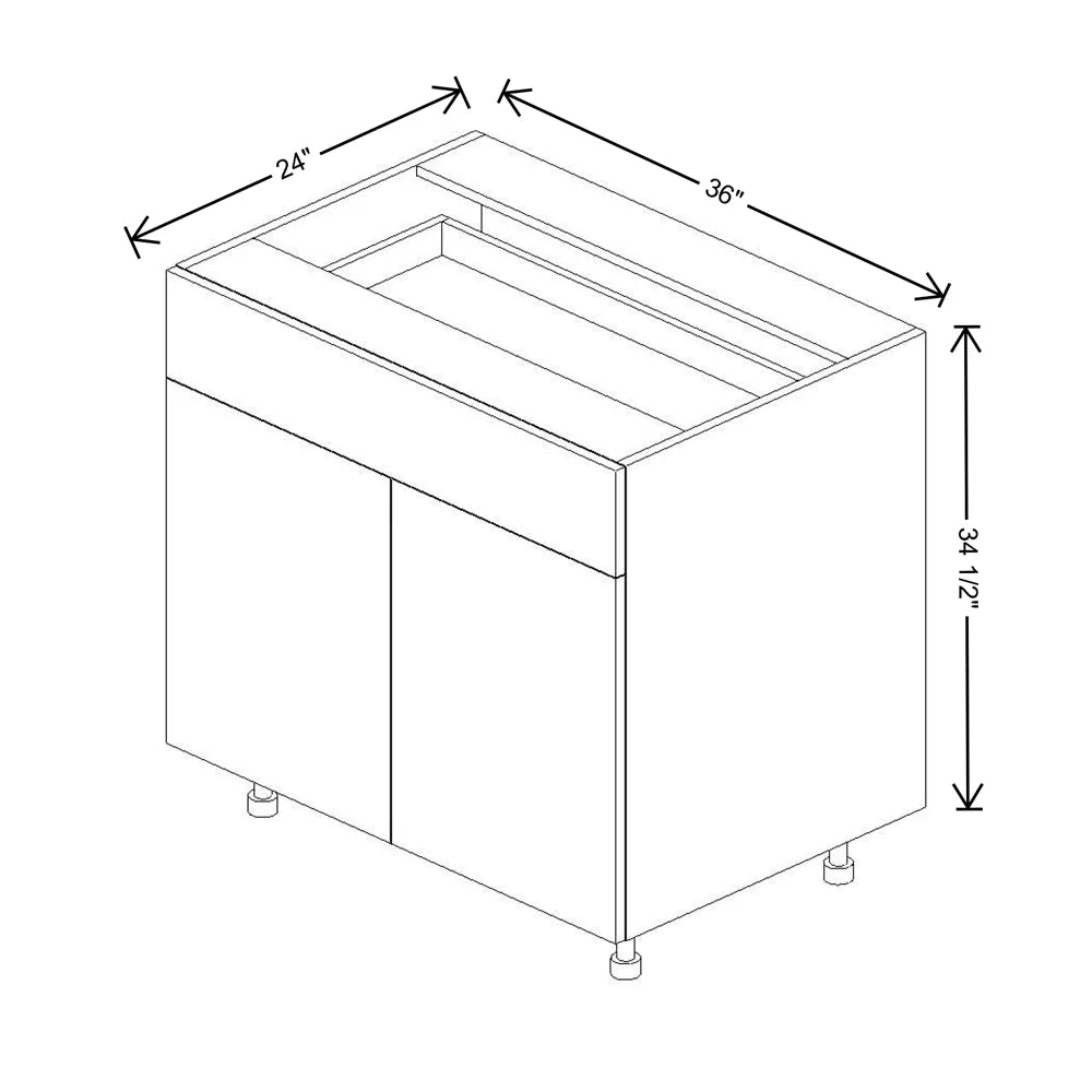 Fabuwood Illume Catalina Nocce 3 36"W Double Door