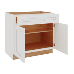 Modernform Cabinet White Shaker 36" W X 34 1/2" H X 24" D Double Door Base Cabinet