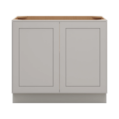 CNC Luxor 5-Piece Misty Grey 39" W Full Height Double Door Base Cabinet
