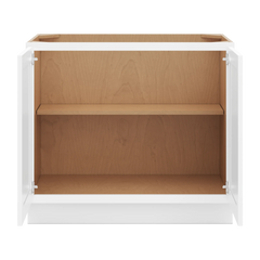 CNC Luxor White 39" W Full Height Double Door Base Cabinet