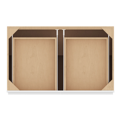 CNC Luxor 5-Piece White 39" W X 32 1/2" H Double Door 2 Drawer Base Cabinet
