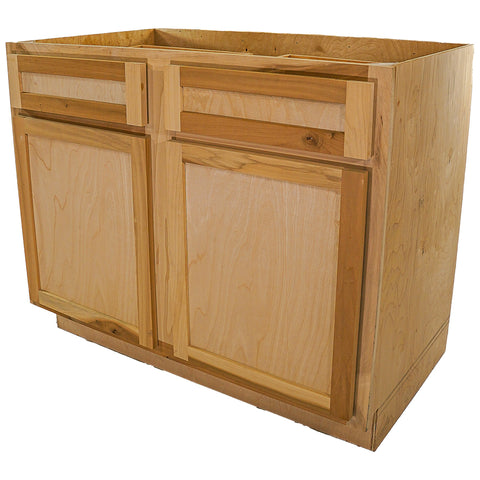 Kitchen Base Cabinet | Unfinished Poplar | Shaker Style | 42"