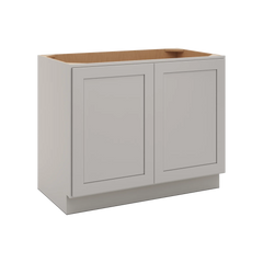 CNC Luxor 5-Piece Misty Grey 42" W Full Height Double Door Base Cabinet