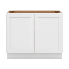 CNC Luxor 5-Piece White 42" W Full Height Double Door Base Cabinet