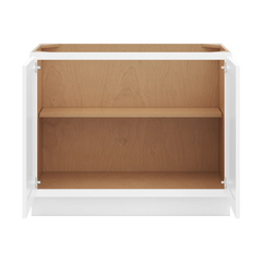 CNC Luxor 5-Piece White 42" W Full Height Double Door Base Cabinet