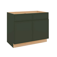 Modernform Cabinet Slim Sage Green 42" W X 34 1/2" H X 24" D Double Door Base Cabinet