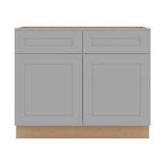 J&K Castle Grey S5 Double Door Standard Base Cab - 42" W