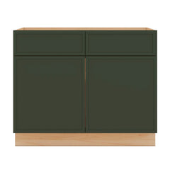 Modernform Cabinet Slim Sage Green 42" W X 34 1/2" H X 24" D Double Door Base Cabinet