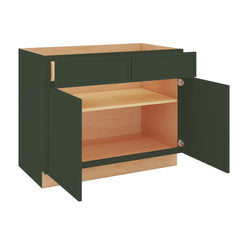 Modernform Cabinet Slim Sage Green 42" W X 34 1/2" H X 24" D Double Door Base Cabinet