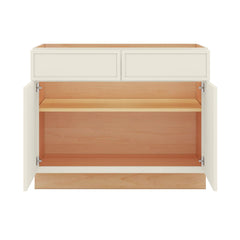 Modernform Cabinet Slim Dove White 42" W X 34 1/2" H X 24" D Double Door Base Cabinet