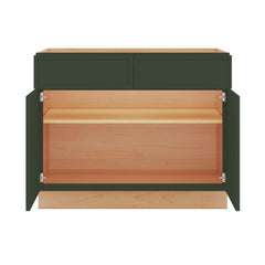 Modernform Cabinet Slim Sage Green 42" W X 34 1/2" H X 24" D Double Door Base Cabinet