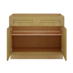 Modernform Cabinet Natural Shaker 42" W X 34 1/2" H X 24" D Double Door Base Cabinet