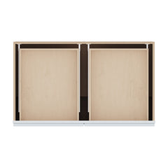 J&K White Shaker S8 Double Door Standard Base Cab - 42" W