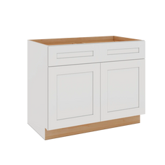 Modernform Cabinet White Shaker 42" W X 34 1/2" H X 24" D Double Door Base Cabinet