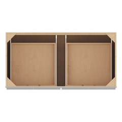 CNC Luxor 5-Piece Misty Grey 48" W Full Height Four Door Base Cabinet W/ 2 Pullout Shelf