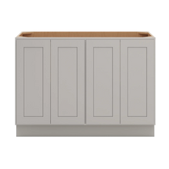 cnc-luxor-5-piece-misty-grey-48-w-full-height-four-door-base-cabinet-w-4-pullout-shelf