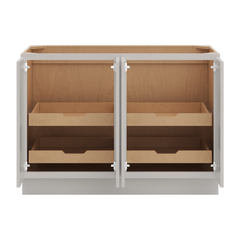 cnc-luxor-5-piece-misty-grey-48-w-full-height-four-door-base-cabinet-w-4-pullout-shelf