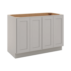 CNC Luxor Misty Grey 48" W Full Height Four Door Base Cabinet