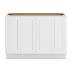 CNC Luxor 5-Piece White 48" W Full Height Four Door Base Cabinet
