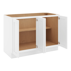 CNC Luxor 5-Piece White 48" W Full Height Four Door Base Cabinet