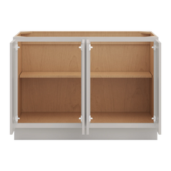 CNC Luxor Misty Grey 48" W Full Height Four Door Base Cabinet